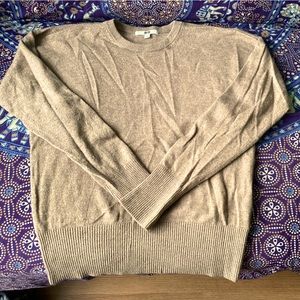 Uniqlo 100% Cashmere Camel Colour Sweater Size L